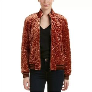 Bernardo velvet bomber jacket